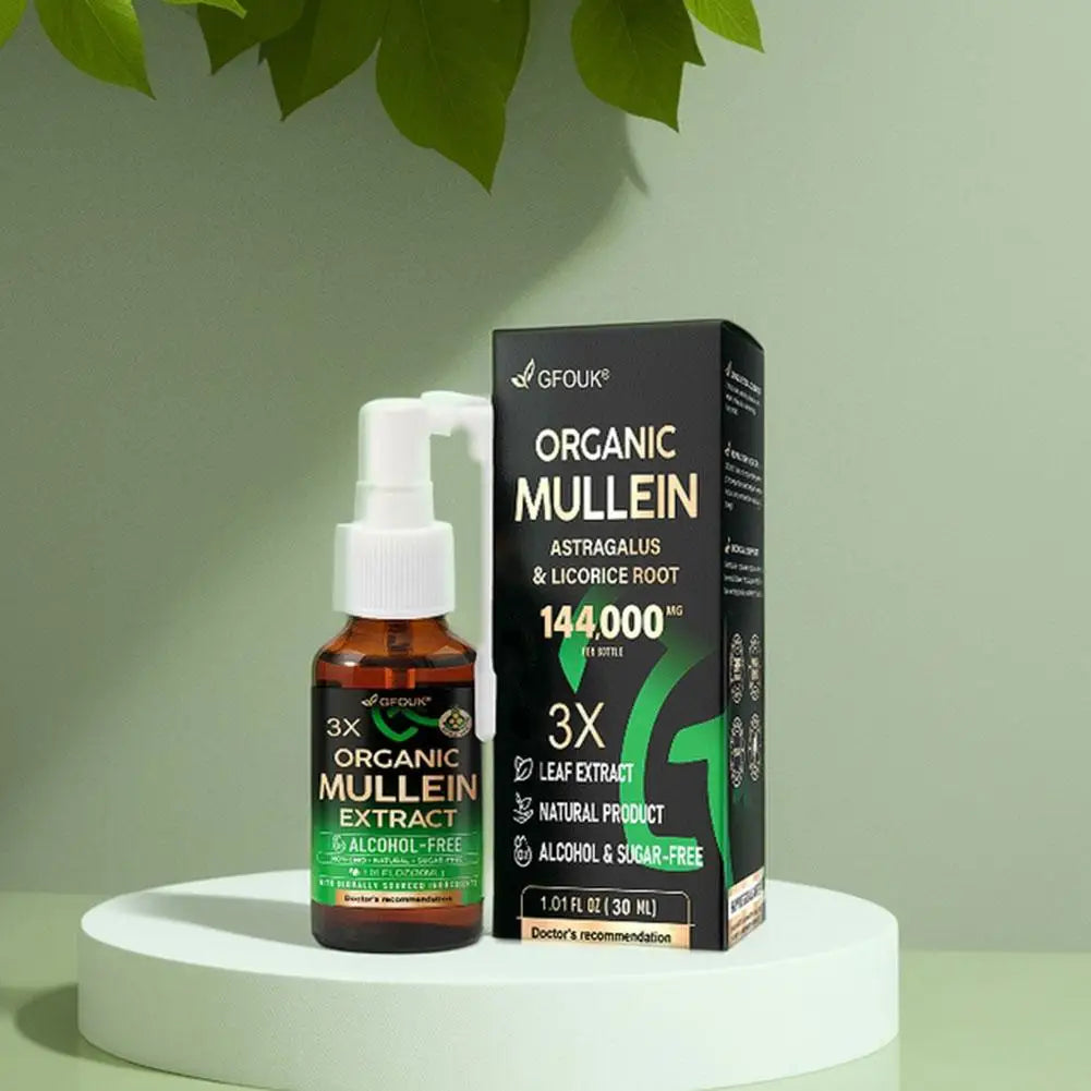 Spray Polmonare Naturale Mullein - Pulizia Polmoni Respirazione 30ml