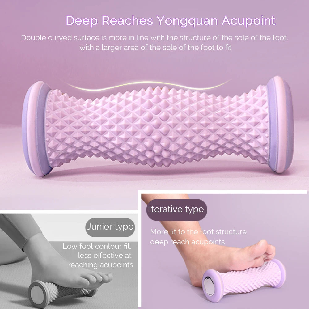 Rolo Massageador de Pés - Acupressão Plantar Shiatsu para Relaxamento e Modelagem das Panturrilhas