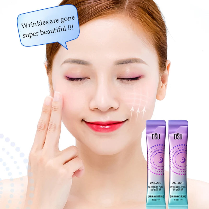 Kit 30 Máscaras Noturnas Colágeno Anti-Rugas - Sleeping Mask Hidratantes Coreanas