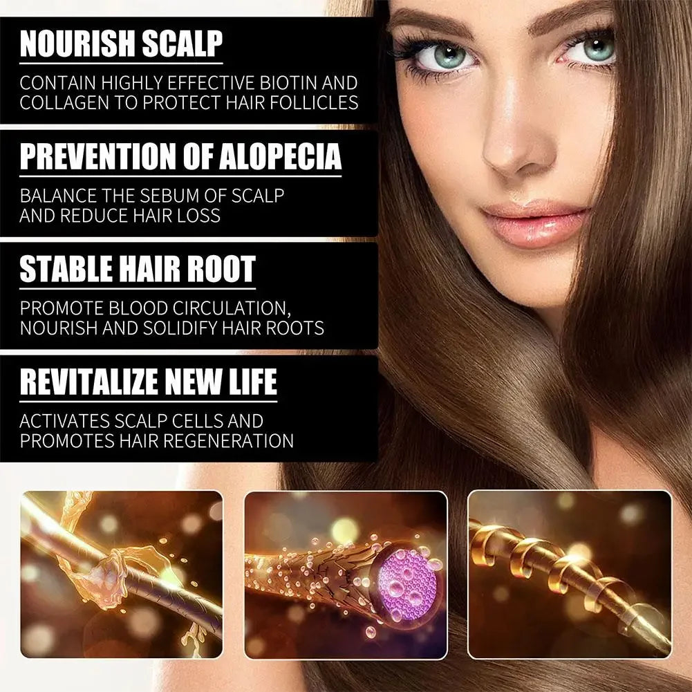 Óleo Capilar com Biotina, Colágeno e Vitamina B7 - Antiqueda e Crescimento 30ml