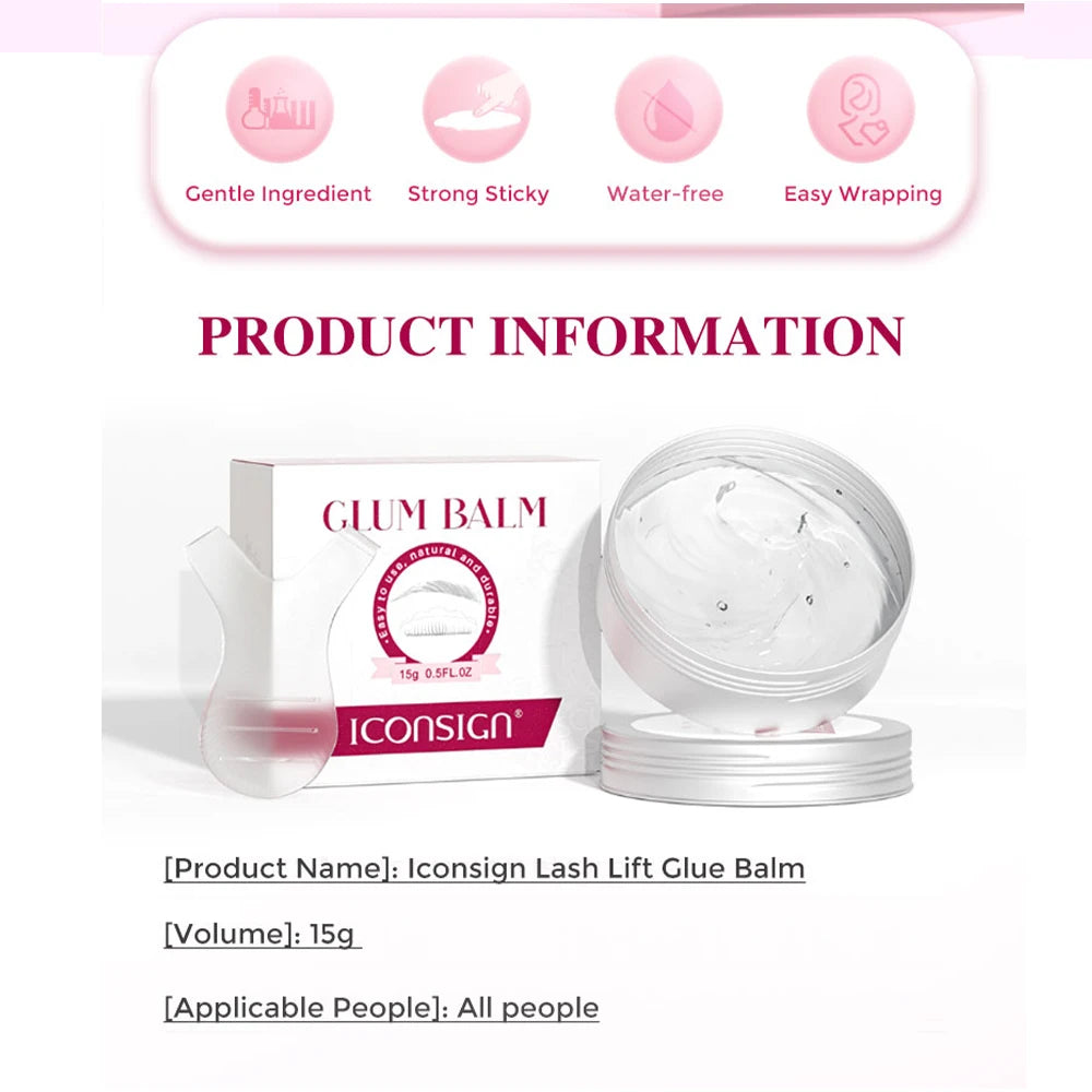Balsamo Colla ICONSIGN per Lash Lift - Fissaggio Rapido Waterproof