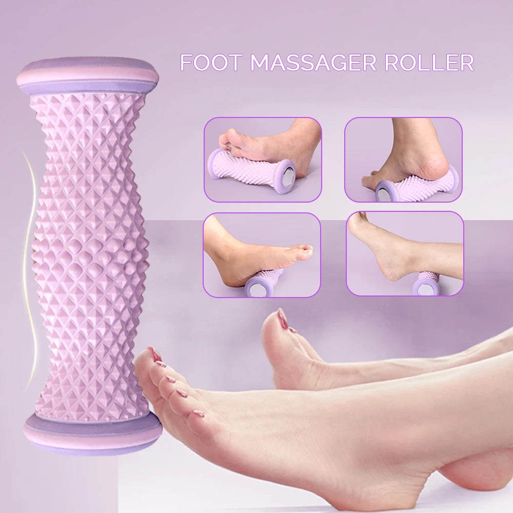 Rolo Massageador de Pés - Acupressão Plantar Shiatsu para Relaxamento e Modelagem das Panturrilhas