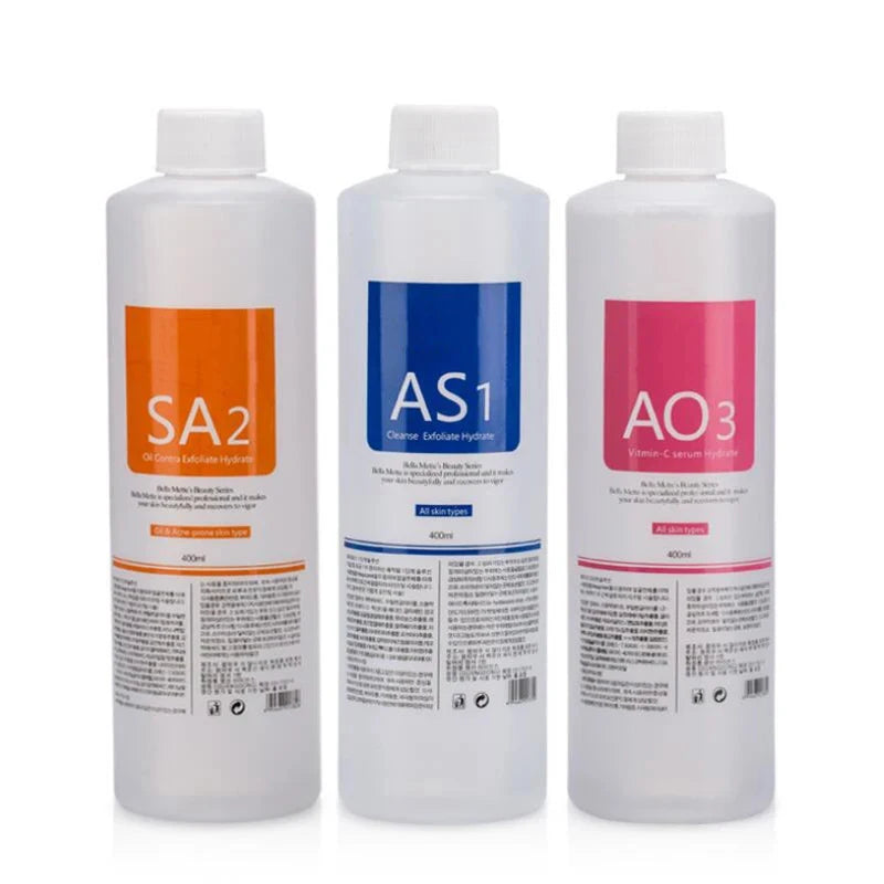 Kit 3 Sieri Viso Aqua Peel - Soluzione Professionale Pulizia Profonda Pelle 400ml