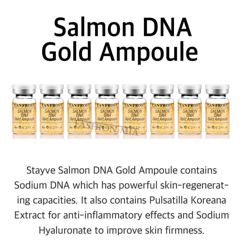 Kit Starter DNA di Salmone Coreano - 12 Ampolle Siero Viso Idratante 8ml