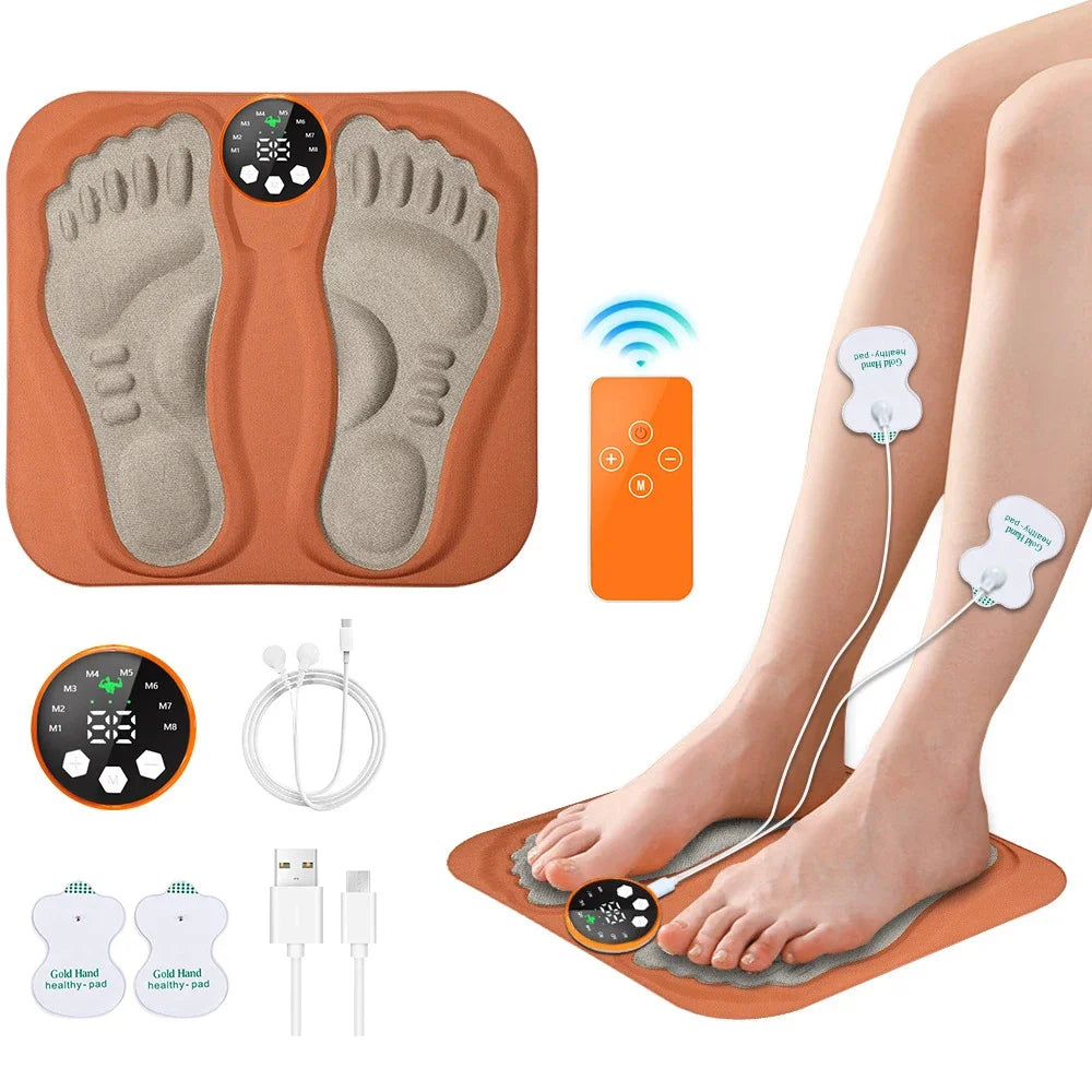 3D Smart Foot Massage Pad RF Remote Feet Massager 8 Modes 29 LevelsImprove Blood Circulation Relax Muscles Slim Legs Foot Pad