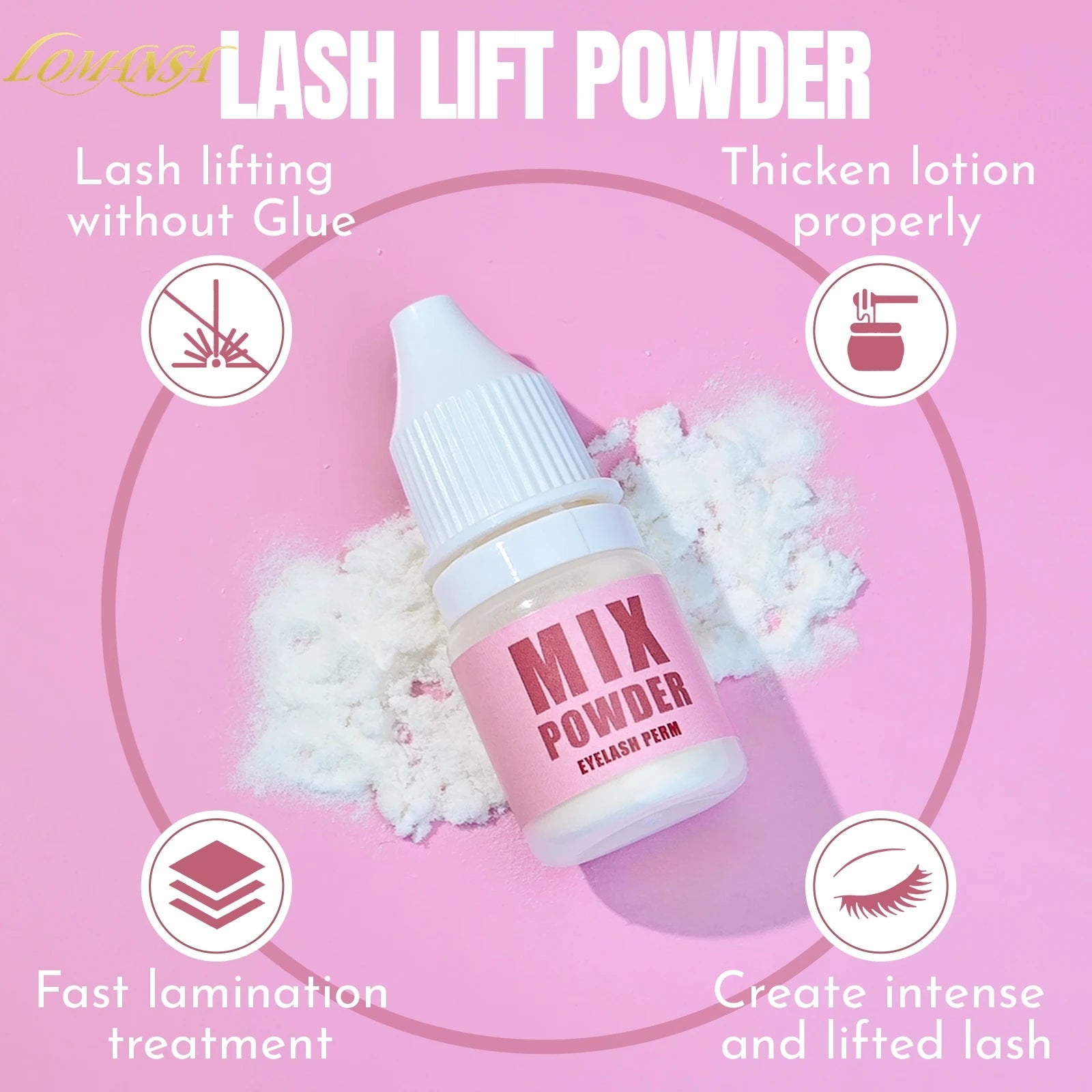 Kit Lash Lift Professionale Lomansa - Permanente Ciglia con Cheratina 5g